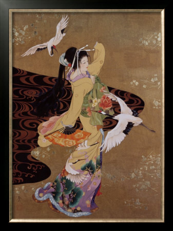 Dance of Cranes Framed Print Dance of Cranes Framed Print