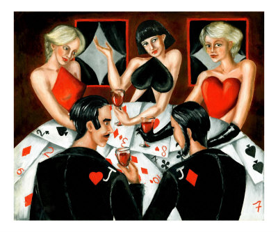 Suits Pokerpainter.com POKER ART POKER GIFTS GAME ROOM ART POKER ...