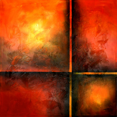 Sunburst I Hand Painted Art Sunburst I Hand Painted Art