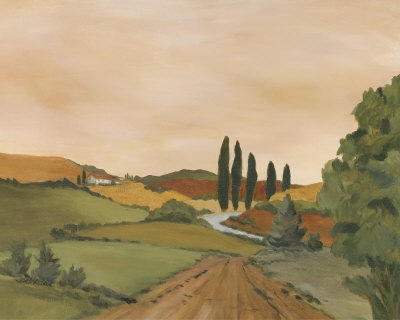 Sunny Tuscan Road Print Sunny Tuscan Road Print