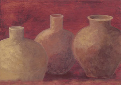 Three Clay Pots Print Three Clay Pots Print