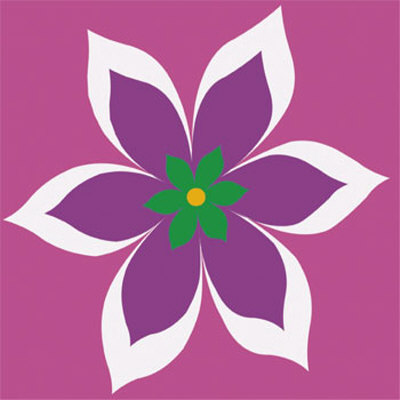 Purple Flower Print Purple Flower Print