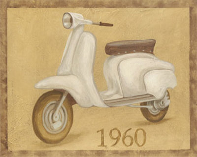 1960 Scooter Print 1960 Scooter Print