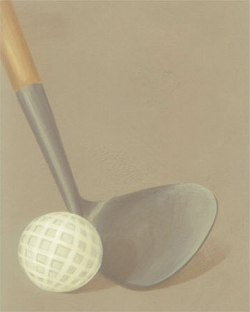 Golf Club with Ball Print Golf Club with Ball Print