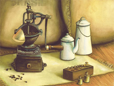 Metal Coffee Grind Print Metal Coffee Grind Print