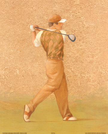 Golfer VI Print Golfer VI Print