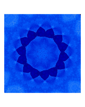mandala in blue Photographic Print mandala in blue Photographic Print