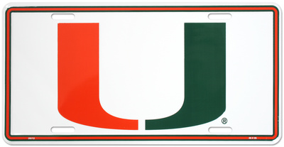 University of Miami Tin Sign University of Miami Tin Sign
