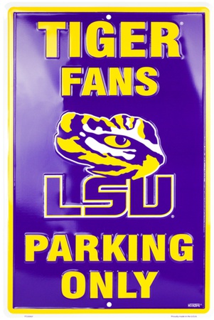 Louisiana State University Tin Sign Louisiana State University Tin Sign