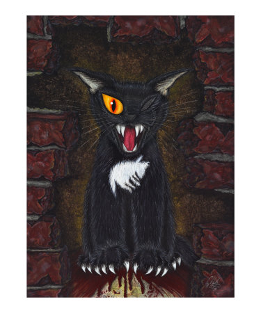 E. A. Poe's The Black Cat Giclee Print E. A. Poe's The Black Cat Giclee Print