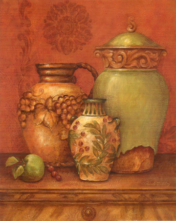 Tuscan Urns II Print Tuscan Urns II Print