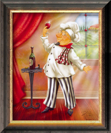 Chefs with Wine IV Framed Print Chefs with Wine IV Framed Print