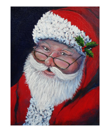 Santa Claus 01 Giclee Print Santa Claus 01 Giclee Print