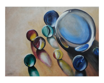 Marbles - Various Sizes Giclee Print Marbles - Various Sizes Giclee Print