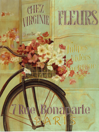 Paris Bicycle Print Paris Bicycle Print