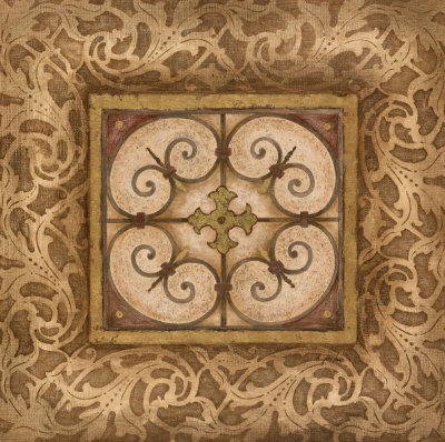 Scroll Medallion I Print Scroll Medallion I Print