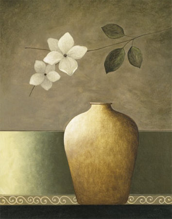 Magnolia Urns I Print Magnolia Urns I Print