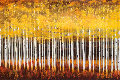 Golden Aspens Print Golden Aspens Print