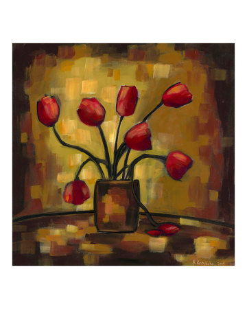 Red Tulips still life Giclee Print Red Tulips still life Giclee Print