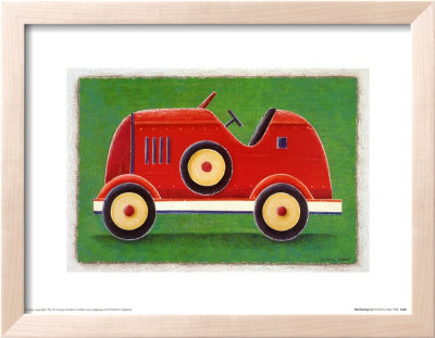 Red Racing Car Framed Print Red Racing Car Framed Print