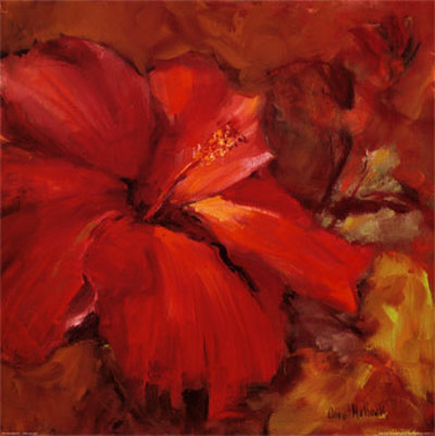 Red Hibiscus I Print Red Hibiscus I Print