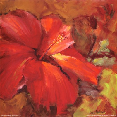 Red Hibiscus I Print Red Hibiscus I Print