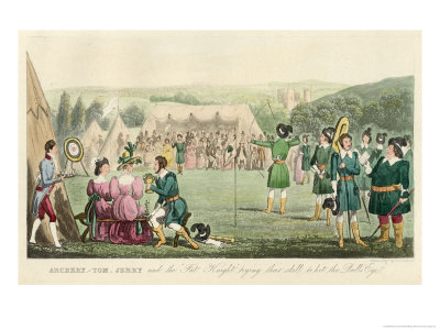 Dress Model  on The Competitors Dress Like Robin Hood And His Merry Men Giclee Print