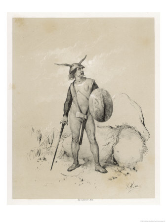 Saxon Warrior Giclee Print Saxon Warrior Giclee Print
