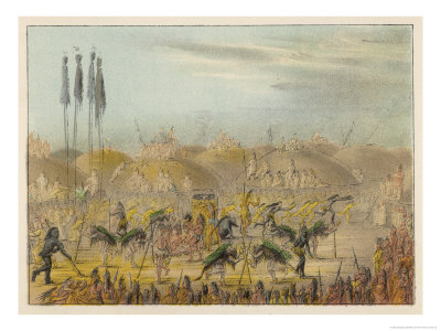 Mandan Bull Dance Giclee Print Mandan Bull Dance Giclee Print