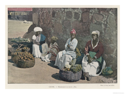 Fruit Vendors in Rio Giclee Print Fruit Vendors in Rio Giclee Print