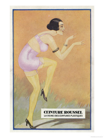 Corset Belt Circa 1929 Giclee Print Corset Belt Circa 1929 Giclee Print