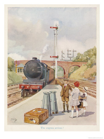 The Train Arrives Giclee Print The Train Arrives Giclee Print