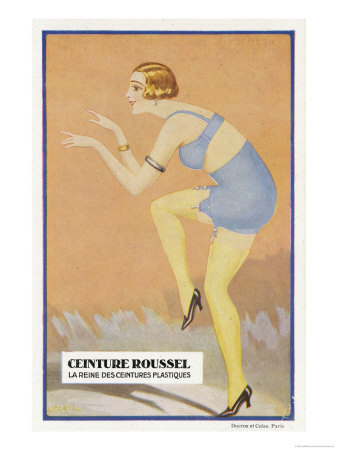 Corset Belt Circa 1929 Giclee Print Corset Belt Circa 1929 Giclee Print