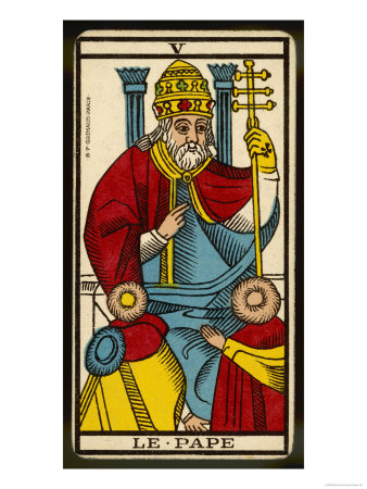 Tarot: 5 Le Pape, The Pope Giclee Print Tarot: 5 Le Pape, The Pope Giclee Print
