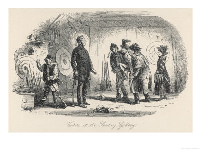 The Shooting Gallery Giclee Print The Shooting Gallery Giclee Print