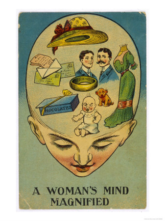 Womans Mind Magnified Giclee