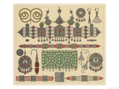 Display of African Ornaments Giclee Print Display of African Ornaments Giclee Print