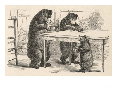 Goldilocks and the Three Bears Giclee Print at Art.com
