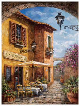 Courtyard Cafe Print Courtyard Cafe Print