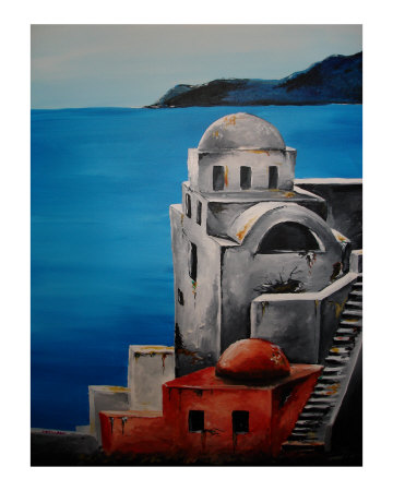 greece Giclee Print greece Giclee Print
