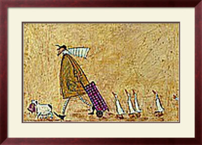 Shopping With Ducks Framed Print Shopping With Ducks Framed Print