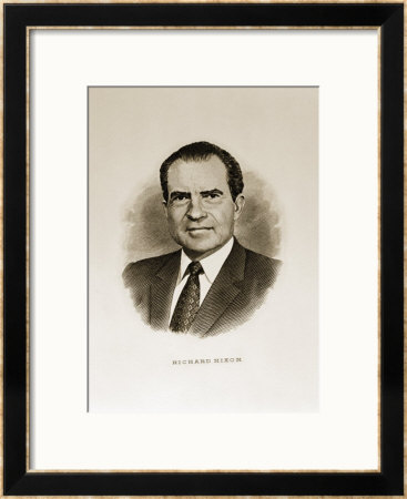 Richard M Nixon Framed Print Richard M Nixon Framed Print