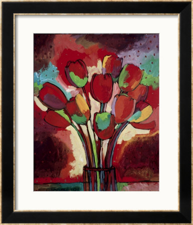 Kandinsky's Tulips Framed Print Kandinsky's Tulips Framed Print