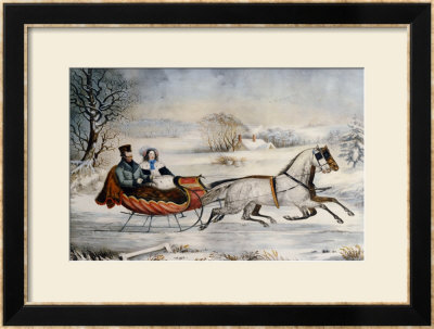 The Road, Winter, 1853 Framed Print The Road, Winter, 1853 Framed Print