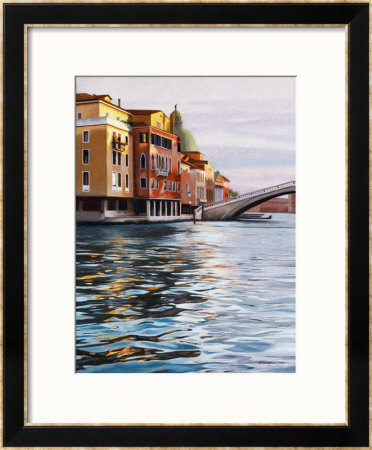 A Canal in Venice Framed Print A Canal in Venice Framed Print