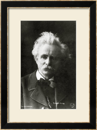 Edvard Grieg 1901 Framed Print Edvard Grieg 1901 Framed Print