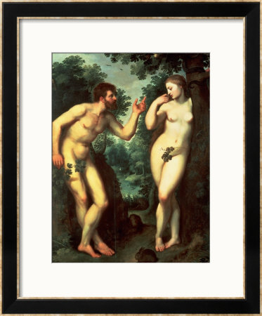 Adam and Eve Framed Print Adam and Eve Framed Print