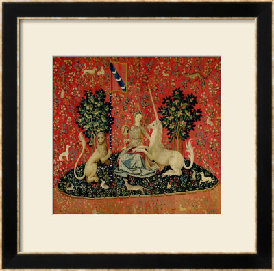 The Lady and the Unicorn: "Sight" Framed Print The Lady and the Unicorn: "Sight" Framed Print