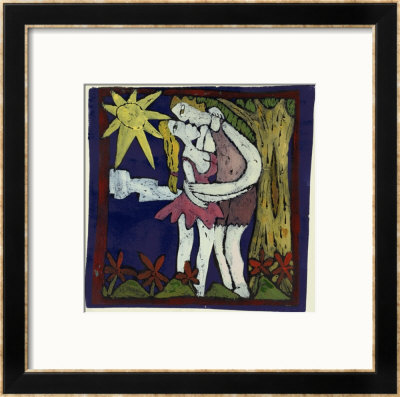 The First Kiss Framed Print The First Kiss Framed Print