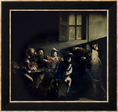 Caravaggio Call Of Matthew. St. Matthew#39;s Vocation Framed